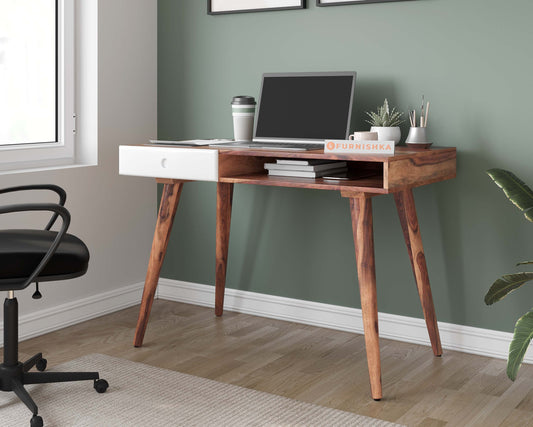 Riza Sheesham Study Table - Furnishka