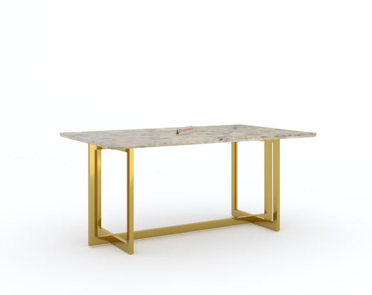 Rodano Dining Table with Australian Onyx Top - 4 Seater - Furnishka