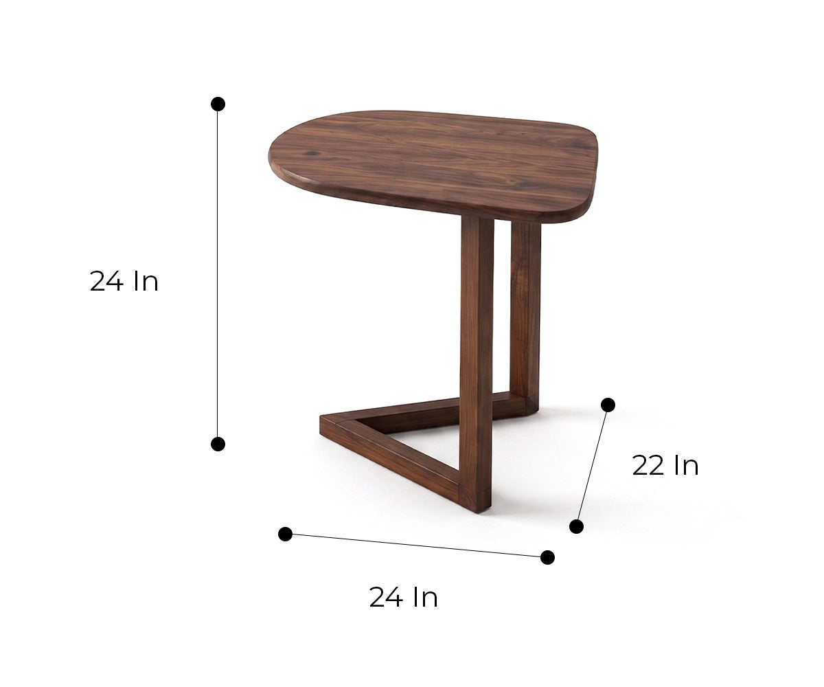 Roma Sheesham Wood Coffee Table in Small Size - Furnishka