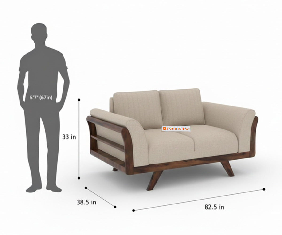 Sahara 3+2 Seater Sofa Set Light Beige - Furnishka