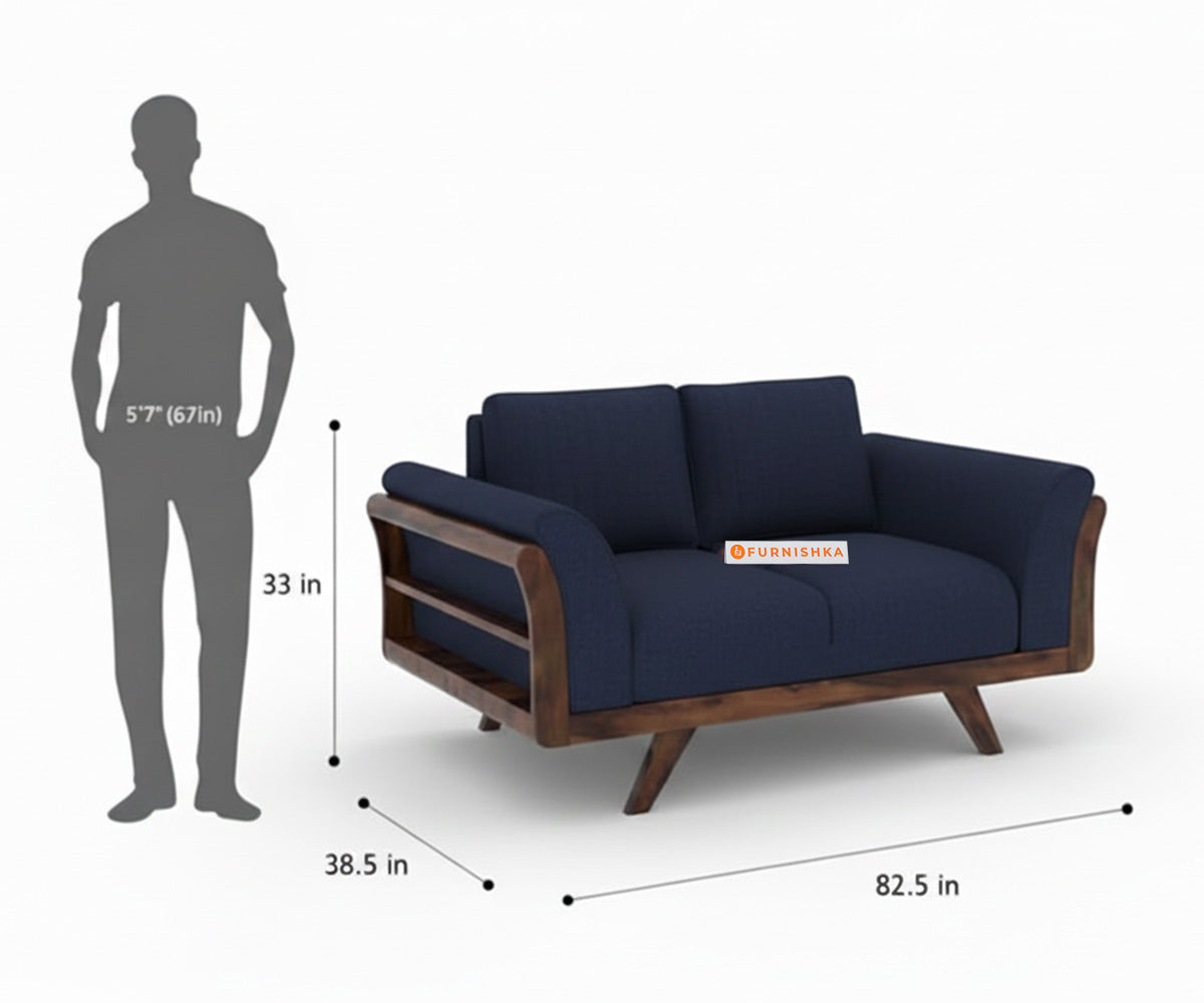 Sahara 3+2 Seater Sofa Set Persian Blue - Furnishka