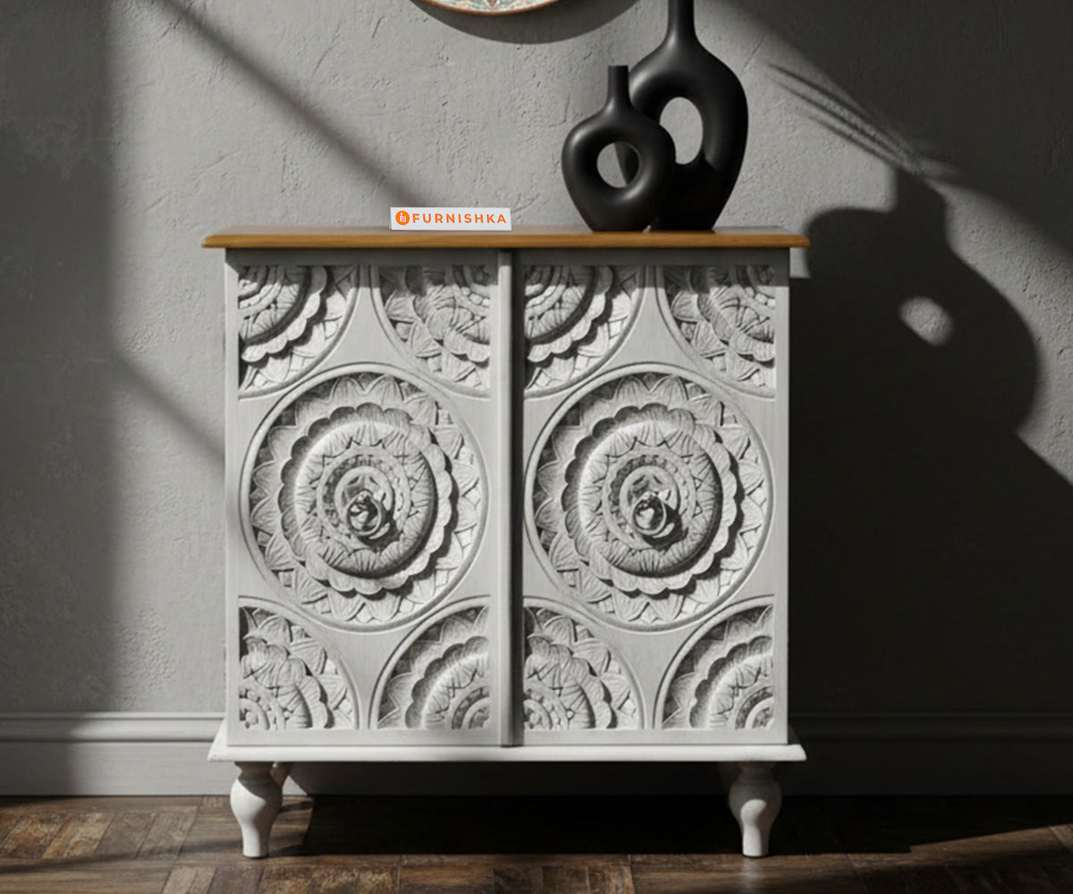 Serene Two Door Cabinet Distressed - Furnishka