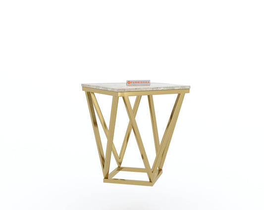 Solaia Side Table with Australian Onyx Top - Furnishka