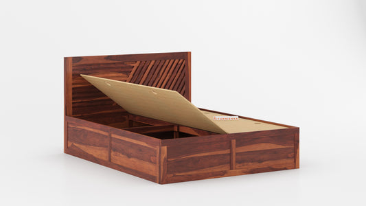 Stella Box Bed in Sheesham - King Size - Furnishka