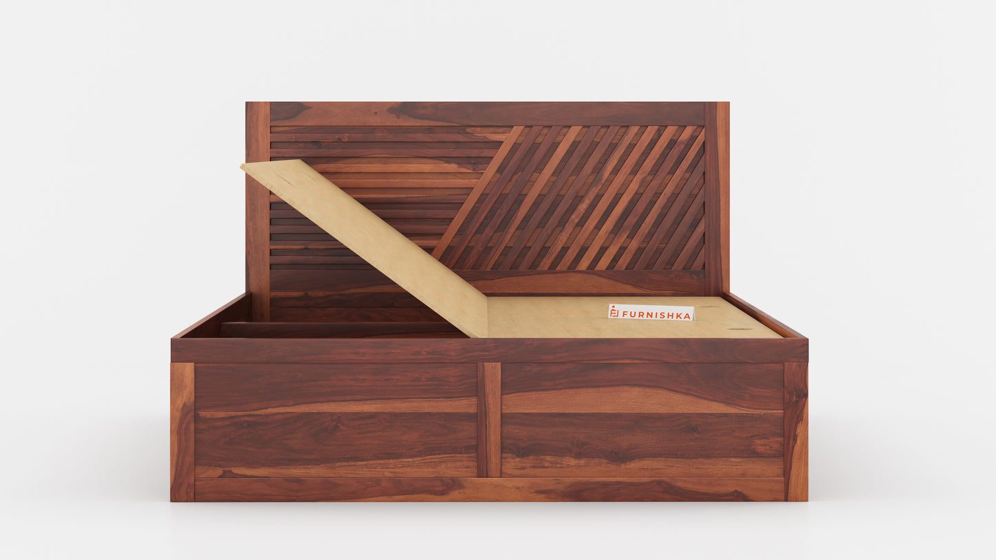 Stella Box Bed in Sheesham - King Size - Furnishka