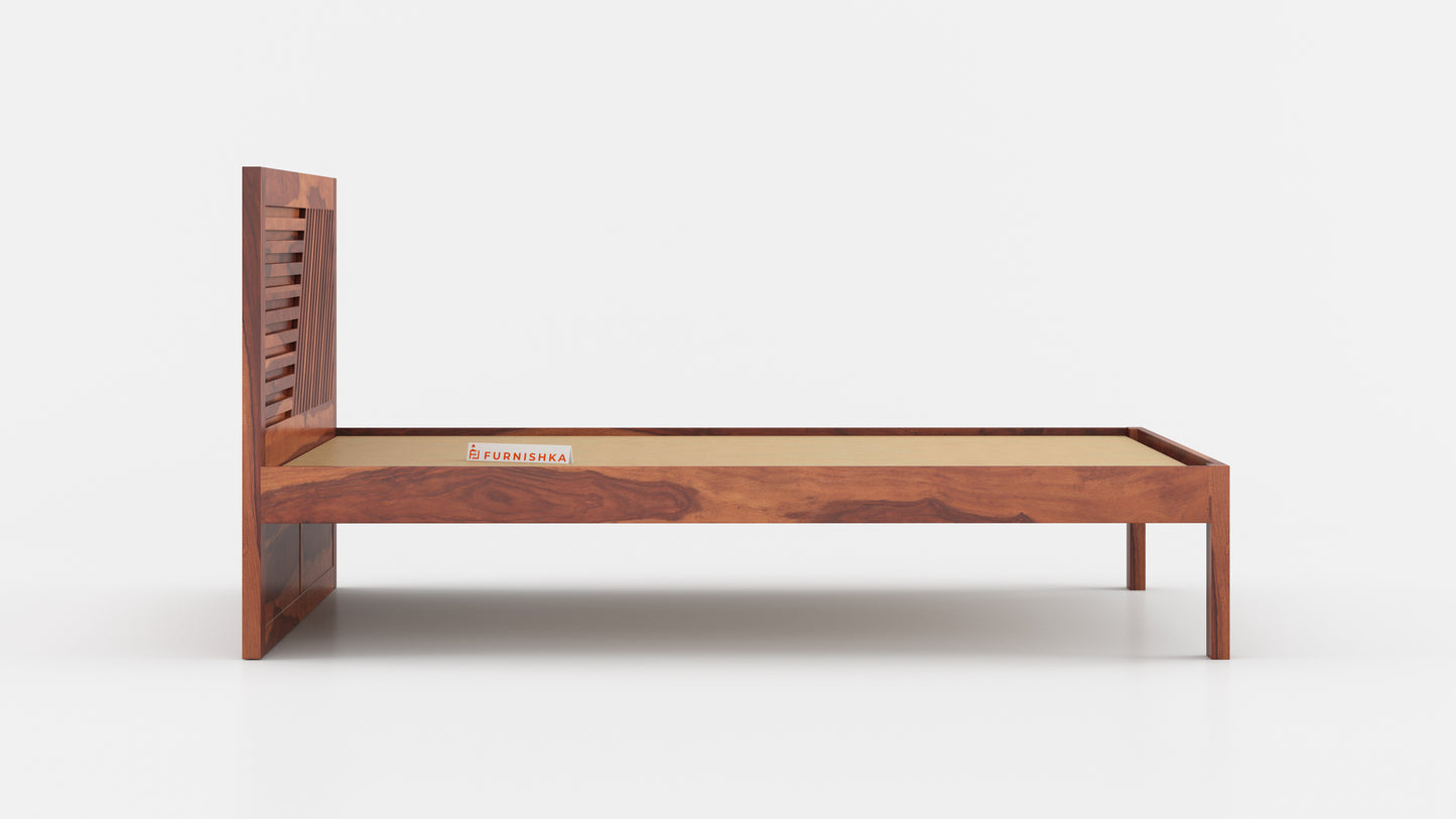 Stella Non Storage Bed in Sheesham - King Size - Furnishka