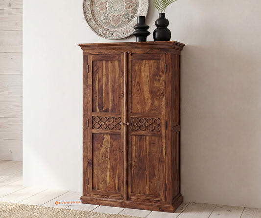 Symphony 2 Door Wardrobe In Acacia Wood - Furnishka