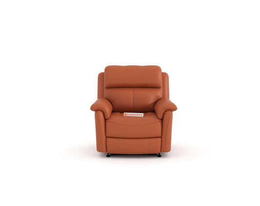 Taurus Leather 1 Seater Recliner - Furnishka
