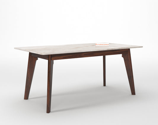 Vedh(Agar) Dining Table with Australian Onyx Top - 6 Seater - Furnishka