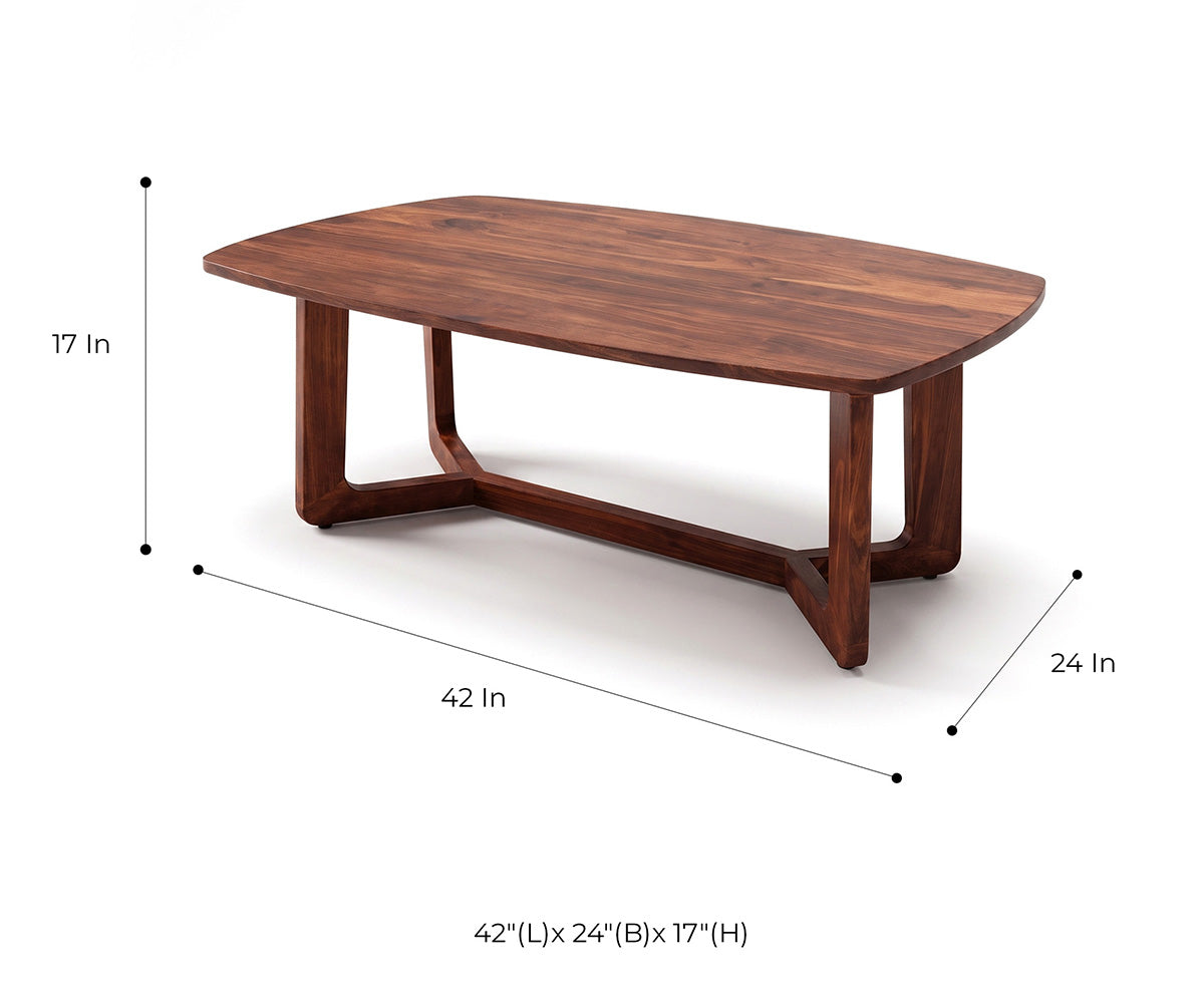 Vetra Sheesham Wood Coffee Table - Furnishka