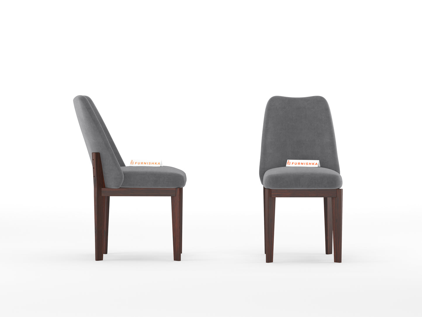 Vriha Sheesham Dining Chair Space Grey - Furnishka