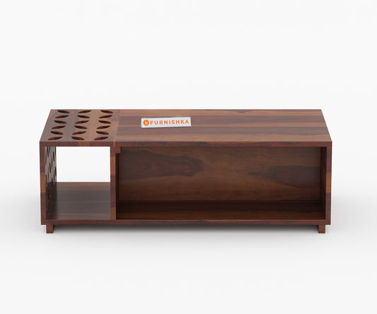 Zion Sheesham Wood Coffee Table - Furnishka