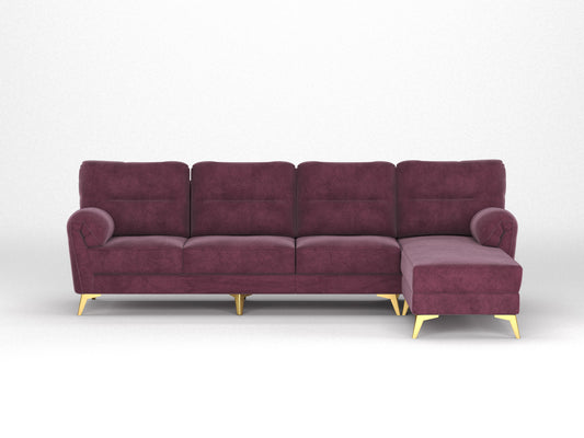 Bilance Sofa 3+L RHS Red Wine