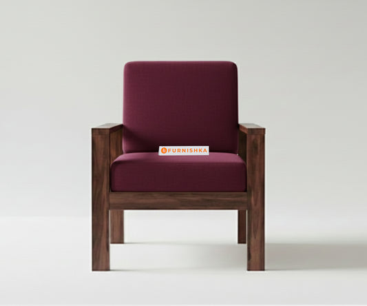 Halle sofa - 1 Seater Red Wine
