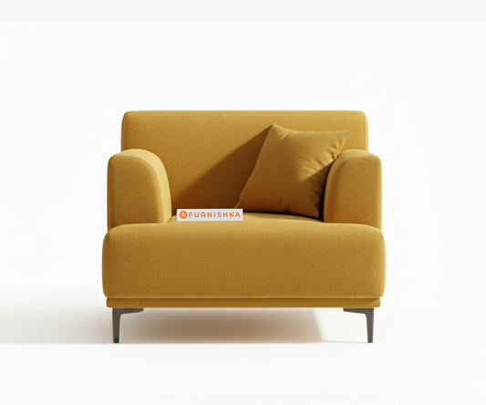 Liam Sofa 1 Seater Mustard Yellow