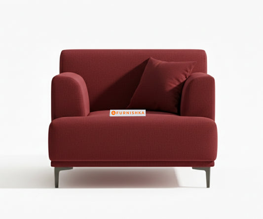 Liam Sofa 1 Seater Red Wine