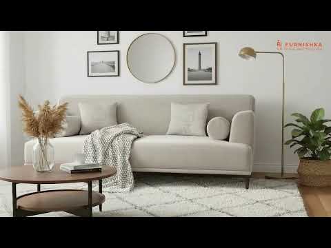 Liam Sofa 1 Seater Light Beige