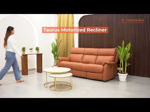 Taurus Leather 3 Seater Recliner