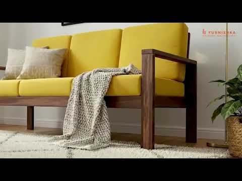 Halle sofa-1 Seater Mustard Yellow