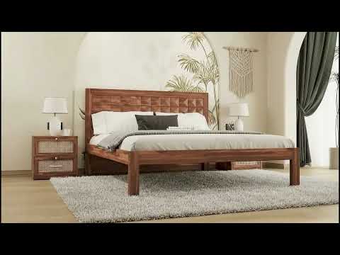 Nova Hydraulic Bed in Sheesham - Queen Size
