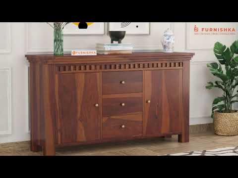 Cleophee Sheesham Wood Two Door Chest of Drawer