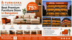 Best Premium Furniture Store in Bangalore | Save Up to 75% OFF at Furnishka