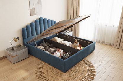 Dora Bed (Fully Upholstered) 50+ colour options - Queen Size - Furnishka 