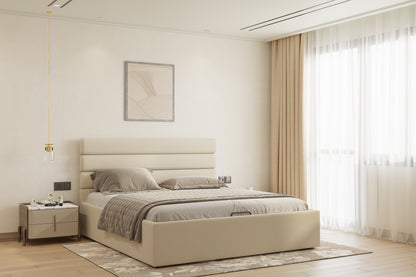 Rumi Bed (Fully Upholstered) 50+ colour options - King Size - Furnishka 