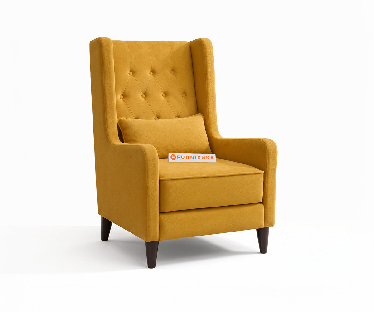 Berlin Accent Chair in Daffodill Yellow