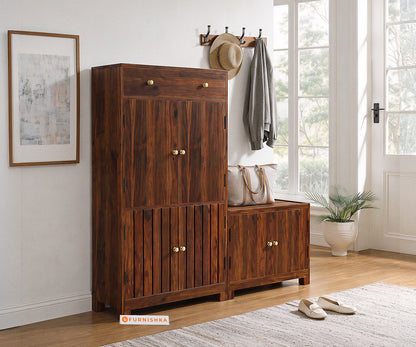 Kelso Sheesham Wood Shoe Rack