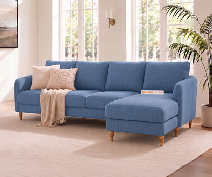 Flora 3 Seater Sectional Sofa RHS - Dusty Blue