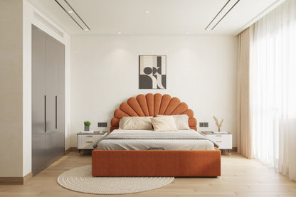 Satin Bed (Fully Upholstered) 50+ colour options - Queen Size - Furnishka 