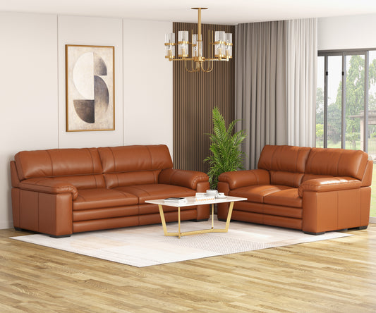 Daniel Leather 3+2 Seater Sofa Set