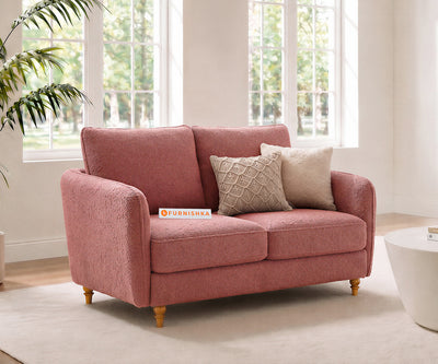 Flora 2 Seater Sofa in Iceland Clay Rose