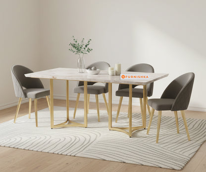 Nexus 4 Seater Dining Sets with Australian Onyx Marble Top