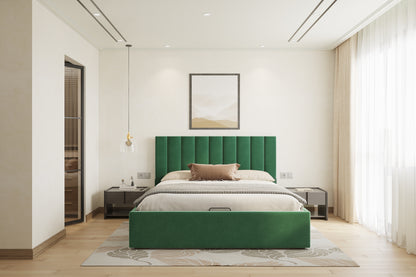 Augustus Bed (Fully Upholstered) 50+ colour options - Queen Size - Furnishka 