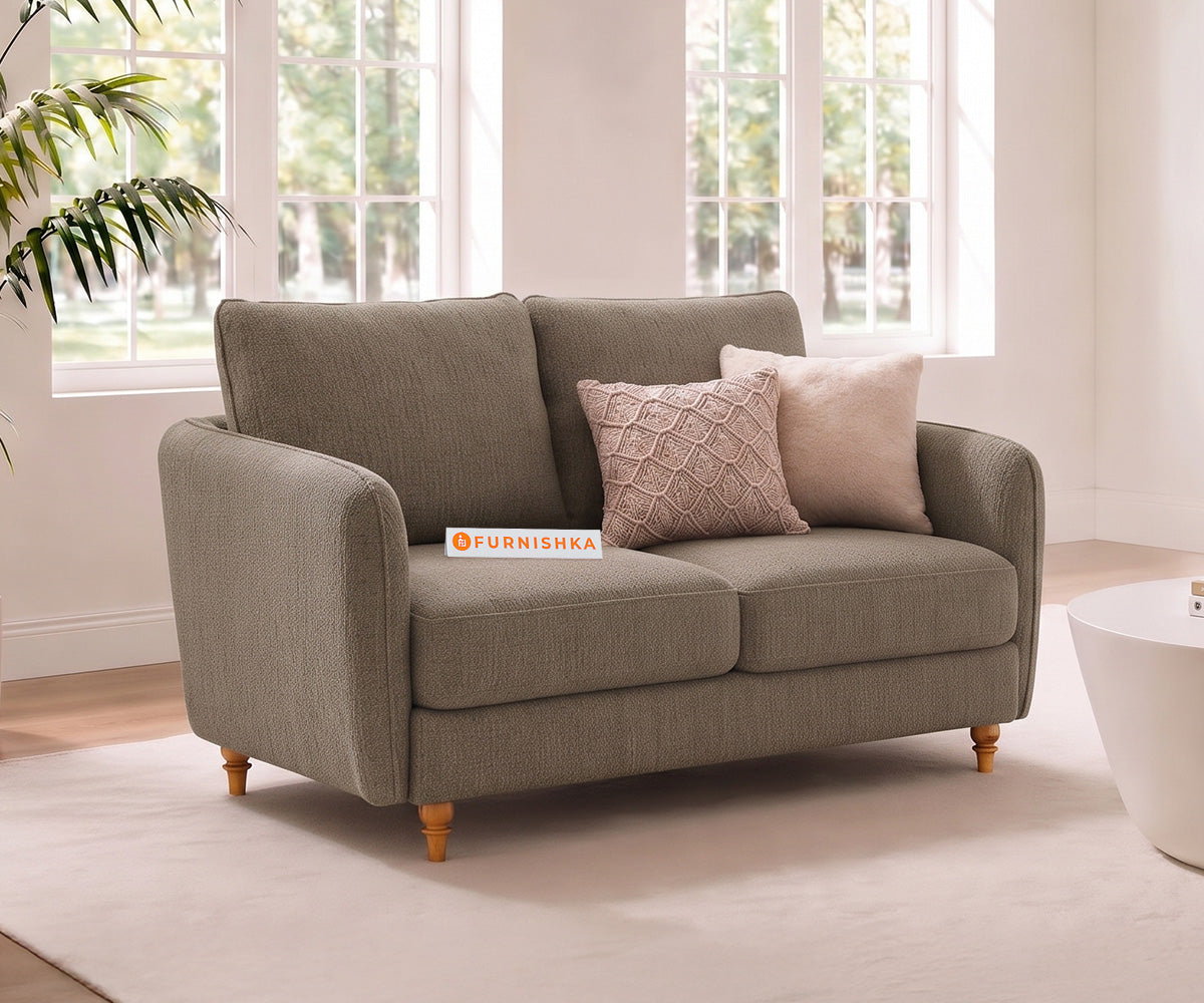 Flora 2 Seater Sofa in Taupe Beige