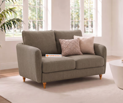 Flora 2 Seater Sofa in Taupe Beige