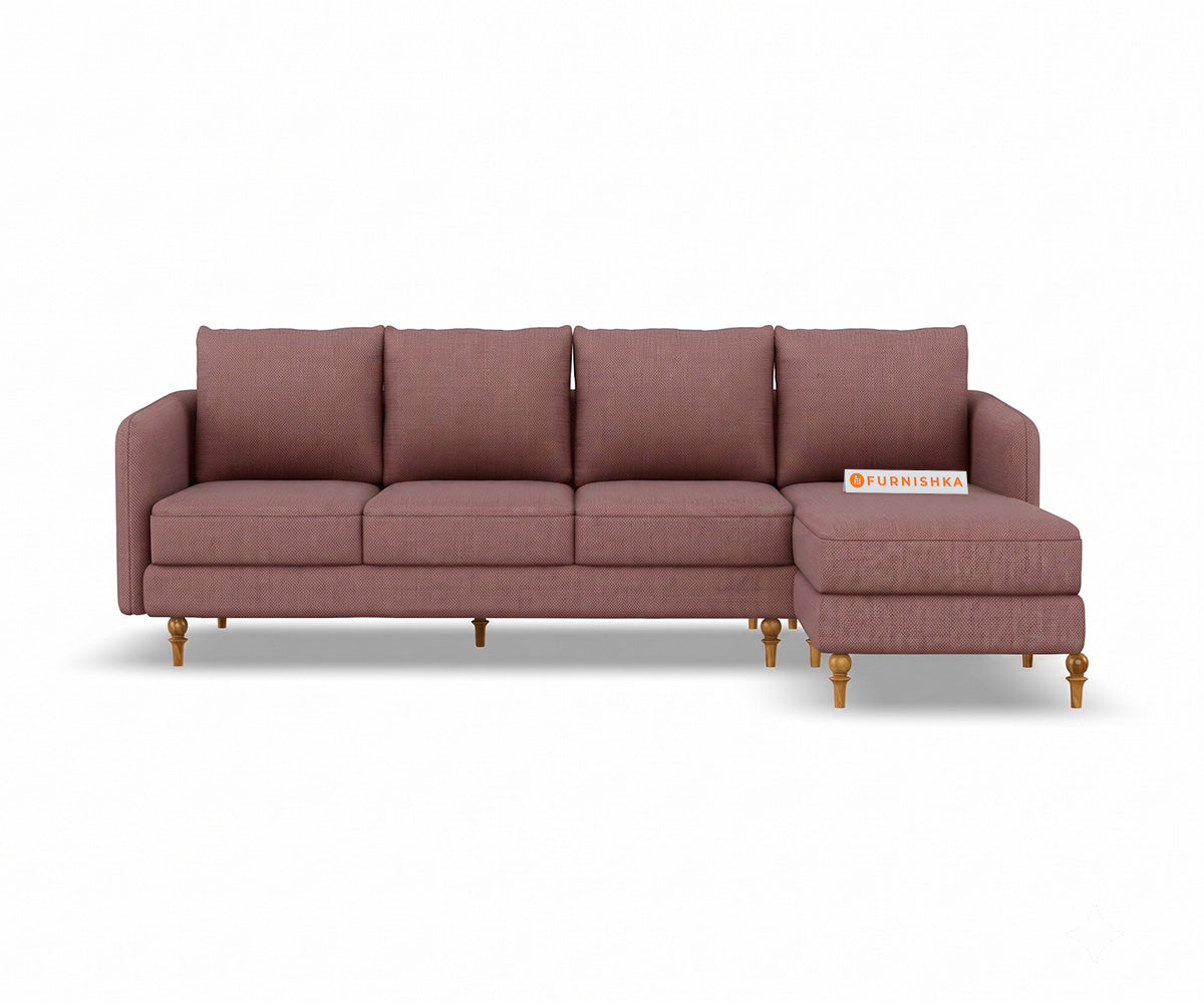 Flora 3 Seater Sectional Sofa RHS - Silver Grey