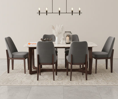 Vetra 6 Seater Dining Sets with Australian Onyx Top