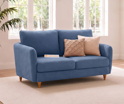 Flora 2 Seater Sofa in Dusty Blue