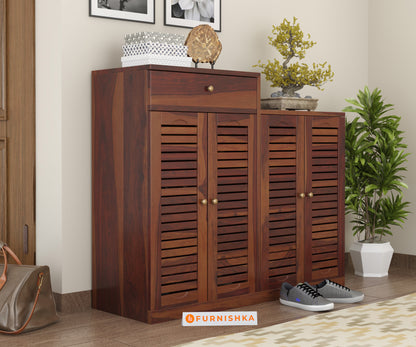Foster Sheesham Wood Shoe Rack
