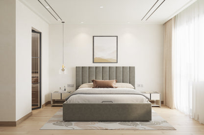 Augustus Bed (Fully Upholstered) 50+ colour options - Queen Size - Furnishka 