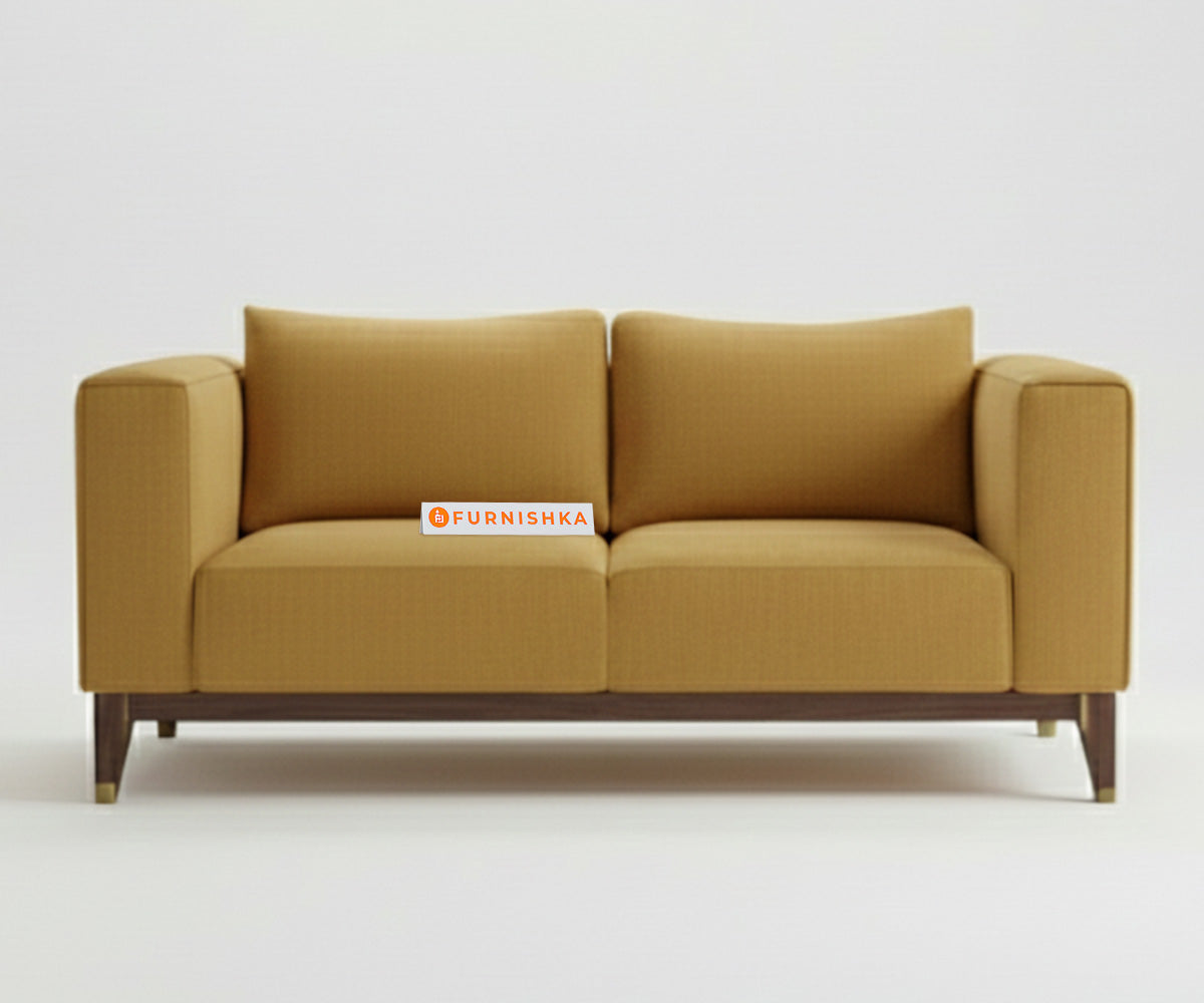 Linda Sofa 2 Seater Mustard Yellow
