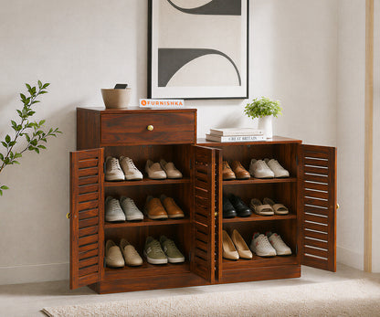 Agur Sheesham wood Shoe Rack