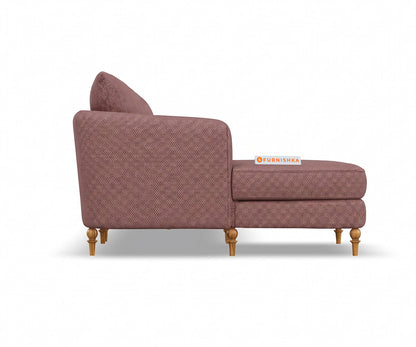 Flora 3 Seater Sectional Sofa LHS - Silver Grey