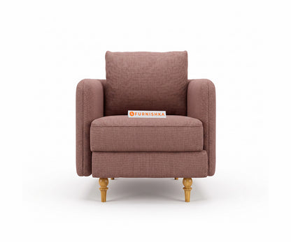Flora 1 Seater Sofa in Taupe Beige