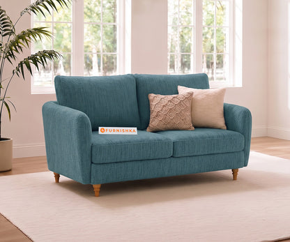 Flora 2 Seater Sofa in Vintage Aqua