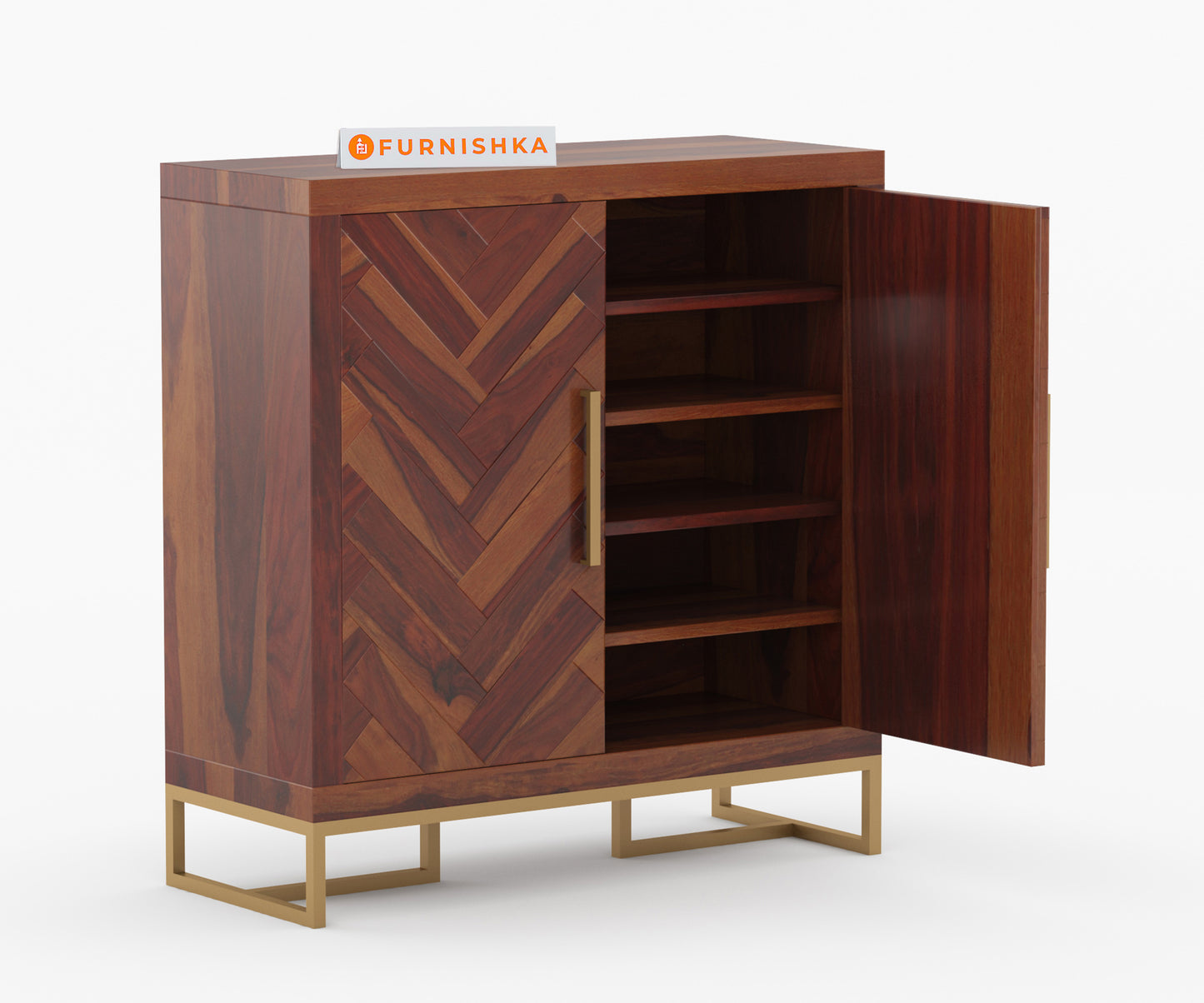 Warren Sheesham Wood Shoe Rack