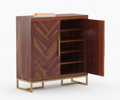 Warren Sheesham Wood Shoe Rack